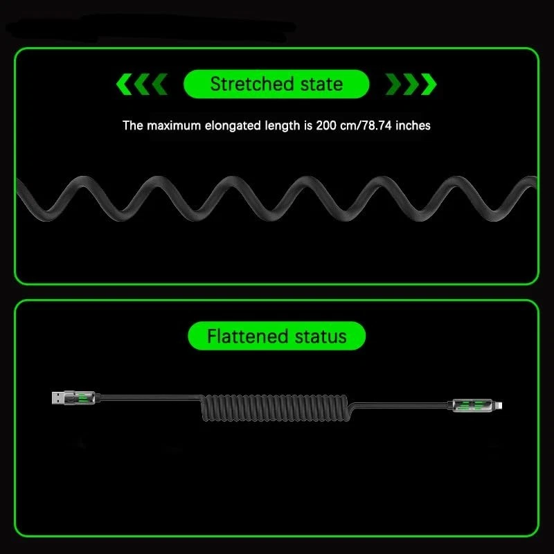 4in1 USB Type-C Cable 5ft Data Cord Super Fast Charging Cable For iPhone Samsung - Image 2 of 4