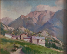 Giulio Guglielmini (1895-1957), San Vito di Cadore, olio su tela, 1934