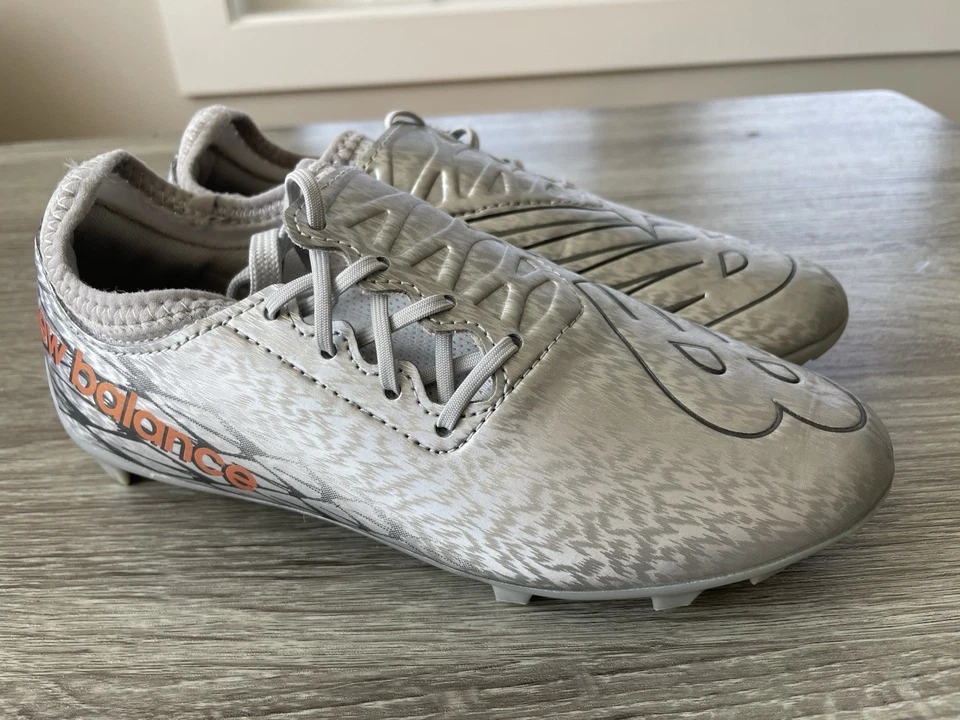 🔥 Botines de fútbol New Balance Furon v7 despacho gris/plateado terreno firme niños talla 3 Foto 4 de 4