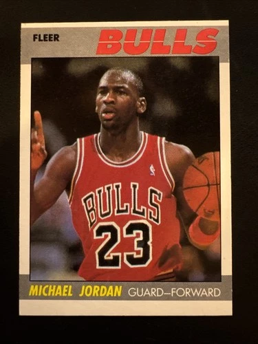Fleer 1987-88 Fleer MICHAEL JORDAN #59 Chicago Bulls SHARP CORNERS 🔥📈🔥📈
