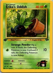 Erika's Oddish 70/132 Gym Challenge 1st Edition Common