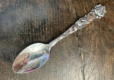 Antique Sterling ALVIN BRIDAL ROSE 1903 Teaspoon FLORAL ORNATE Mono LUSCIOUS!