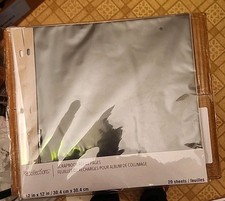 12" x 12" Scrapbook Refill Pages by Recollections  20 Pages NEW Black Pages