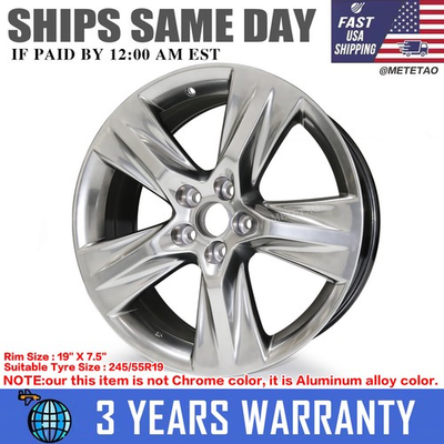 #ad NEW Wheel Rim For 2014 2019 Toyota Highlander 19#x27;#x27;×7.5#x27;#x27; Alloy Rim High Quality $150.00