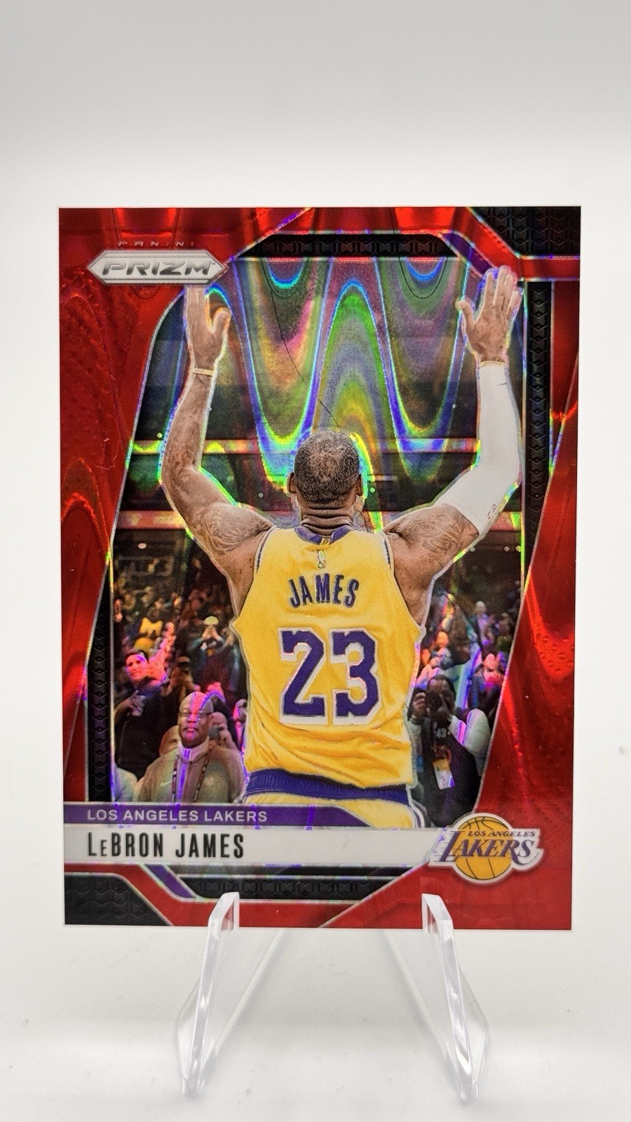 2024-25 Panini Prizm - LeBron James #130 Red Seismic Prizm /299