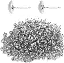 300 Pcs Silver Upholstery Tacks, 0.43'' round Head Diameter Upholstery Nails Fur