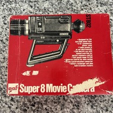 Vintage GAF ST/802 Super 8 Movie Camera Tested Runs W/ Original Box  Manual
