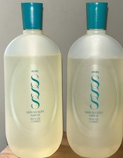 Vintage Avon Skin So Soft Bath Oil 16 Oz NEW SEALED 1987 Lot Of 2 NOS