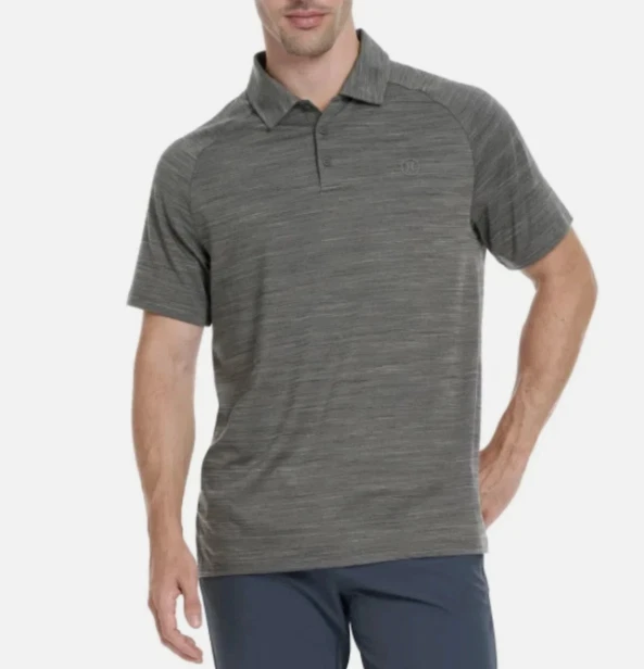 Hurley Men's Performance Stretch Moisture Wicking Shirt, Gray, Size L
