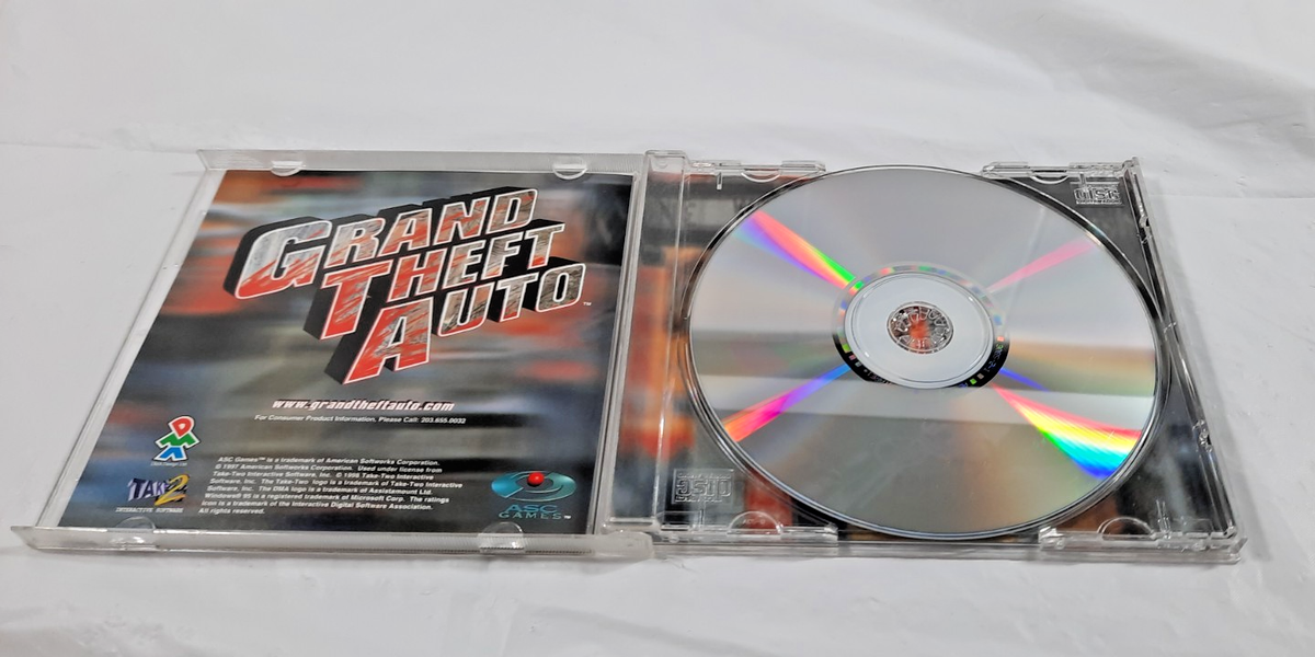 Grand Theft Auto GTA PC CD-ROM ASC 1997 Original Uncensored M