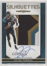 2016 Panini Preferred Silhouettes Prime Gold 19/25 Julius Thomas #40 Auto s3g
