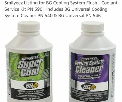 BG UNIVERSAL COOLING SYSTEM RADIATOR CLEANER KITS BUNDLE COMBO 2 OF 2 