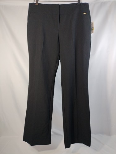 Nine West Wide Leg Pants Career Office Professional Trouser Black Size 14