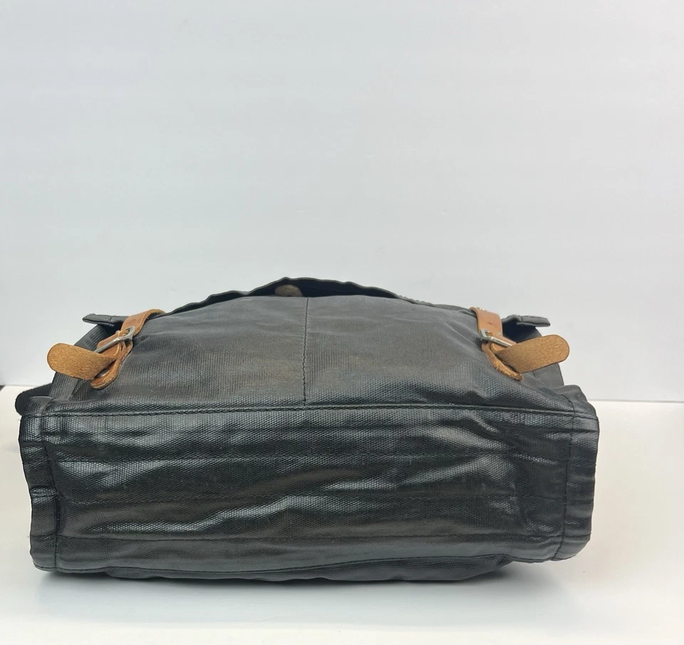 Bolso de hombro mensajero de 15" de lona de arpillera encerada WILL LEATHER PRODUCTS (Eugene, OR) Foto 4 de 4