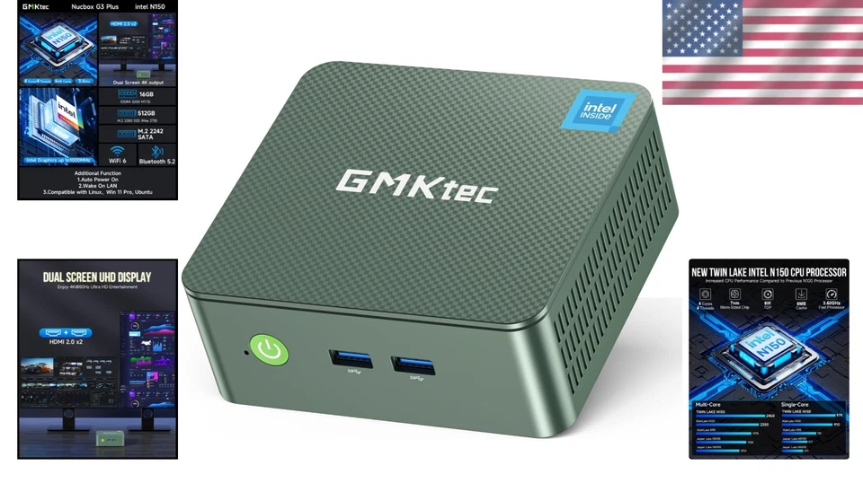 Nucbox G3 Mini PC: Intel N150, 16GB RAM, 512GB SSD Storage - Image 2 of 4