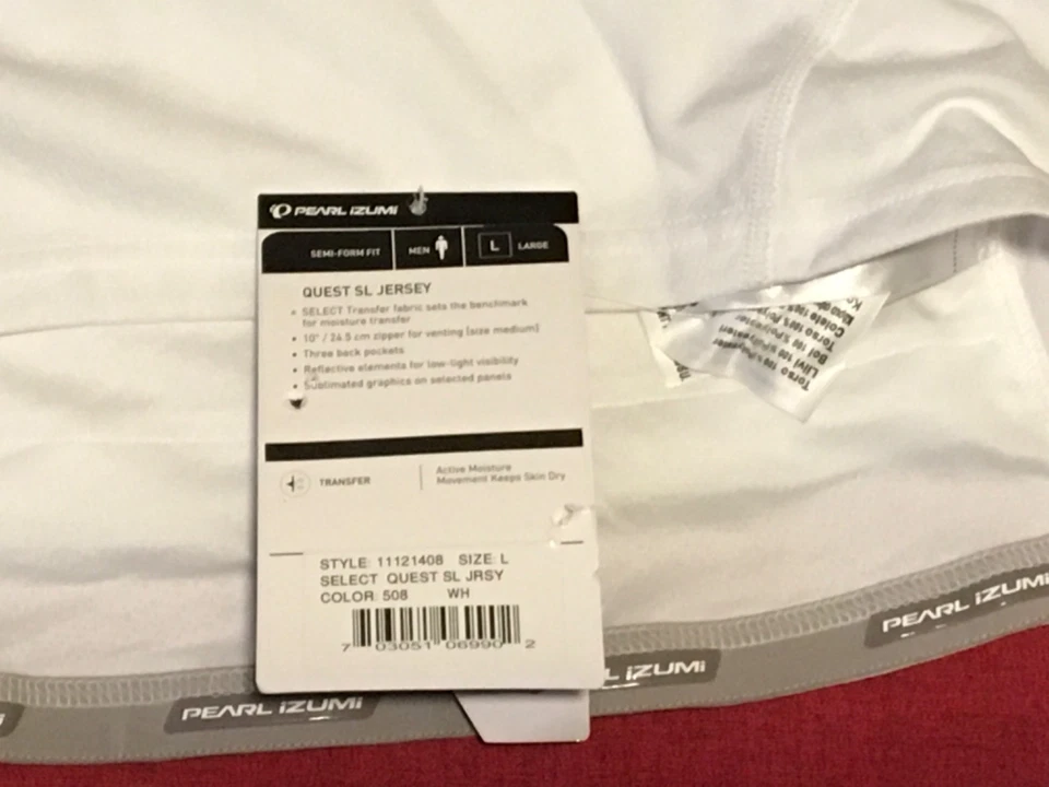 PEARL iZUMi SELECT QUEST Vest - Men's Size Large - White-New With Tags - Image 3 of 4