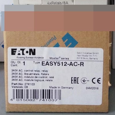 1pcs New EATON MOELLER Control relay EASY512-AC-R DHL SHIPPING