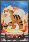 Growlithe Pokemon Zukan Card Japanese Nintendo Game Anime Rare FL.004 F/S