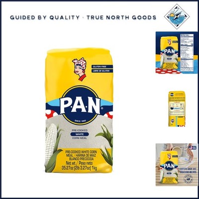 Gluten Free White Corn Meal, Pre-Cooked Flour for Arepas and Latin Dishes