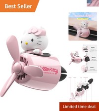 Whimsical Pink Cat Pilot Air Freshener - Beautiful Ocean Scent with Fun Design