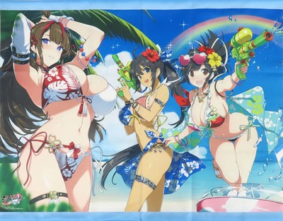 Wandteppich [Einzelstück] Toki & Homura & Asuka B2 Wandteppich ''Shinovi Meist...