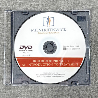 Milner Fenwick DVD High Blood Pressure: An Intoduction To Treatment, Read