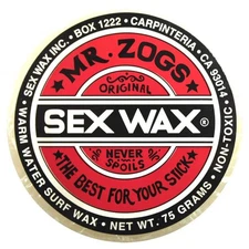 Mr Zogs Original Sexwax - Warm Water Temperature Coconut Scented White