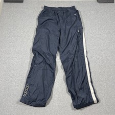 VTG Nike Men Windbreaker Track Pants Sz M Blue Nylon Baggy Y2K Hole