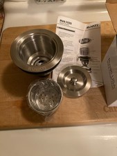 RUVATI RVA1025 Kitchen Sink Drain with Basket Strainer stainless steel Open Box