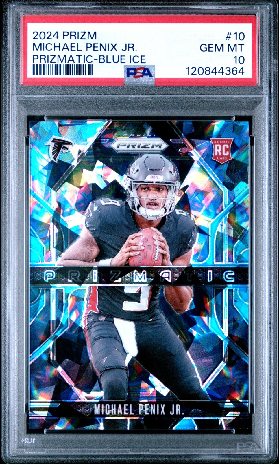 2024 Prizm Prizmatic Michael Penix Jr. #10 Blue Ice Prizm /99 PSA 10 GEM MINT!