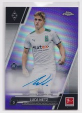 Luca Netz Chrome Bundesliga 2021 Purple Refractor /199 Auto