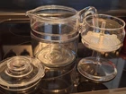 Vintage Pyrex Flameware 6 Cup Model 7756 Percolator Coffee Pot Complete Clean