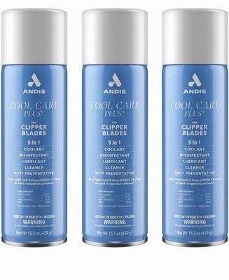 Andis Cool Care Plus 15.5 Oz 3 Pack