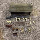 Marx 1950's Roy Rogers Double R Bar Ranch. Tin W/Fence, Animals, Roy, Dale