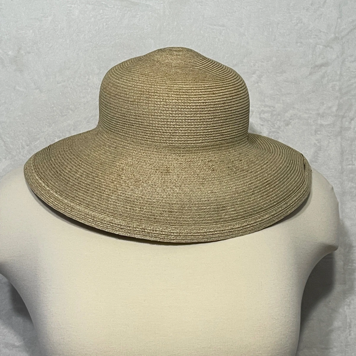 Eric Javits Classic Bucket/Cloche Hybrid Woven Raffia Sun Hat Wide Brim Camel Straw Hats | Eric Javits main image 4