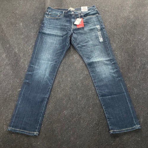 Jeans Uomo Lucky Brand 410 Athletic Straight Fit - Blu, Taglia 40W X 30L