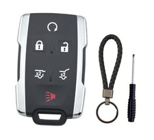 Key Fob Cover Case Replacement Fits for Chevy Tahoe Suburban GMC Yukon 6 Button