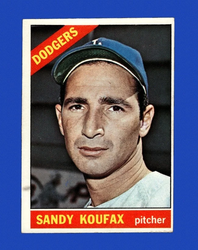 Sandy Koufax 1966 Season Baseball Sports Trading Cards 