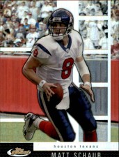 2008 Finest #17 Matt Schaub Black Refractors/Xfractors #/99