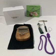 GECKO Mini Kalimba 8 Keys Adult Beginners Thumb Piano Mahogany Wood Portable