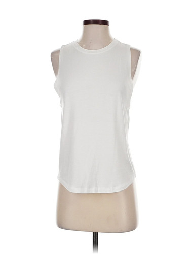 Athleta Women White Sleeveless T-Shirt XS - Picture 1 of 4