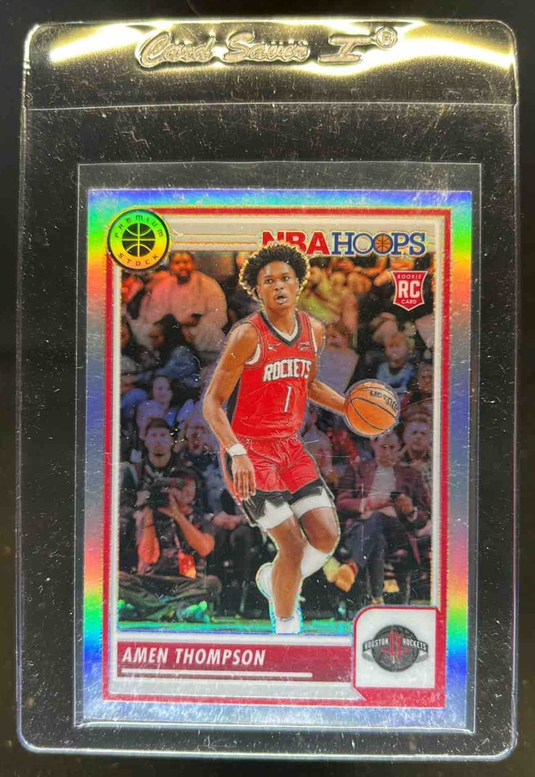 2023-24 Hoops Premium Stock Amen Thompson RC Silver Prizm #86 Rockets