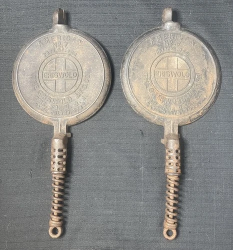 GRISWOLD No. 7 Waffle Iron - Cast Iron - No Base