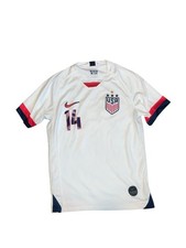 Nike USA Soccer Jersey Women Medium White Dri-Fit One Nation One Team USMNT