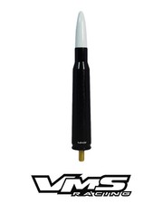 ANTENA BALA CALIBRE 50 VMS 5.5" PARA HARLEY DAVIDSON CON TOUR-PAK BK/WH