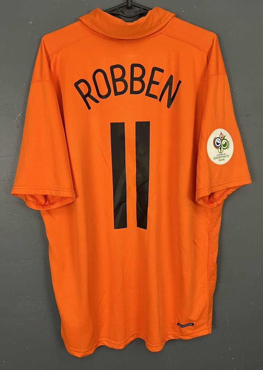 MEN ROBBEN #11 HOLLAND 2006/2008 NETHERLANDS SOCCER FOOTBALL SHIRT