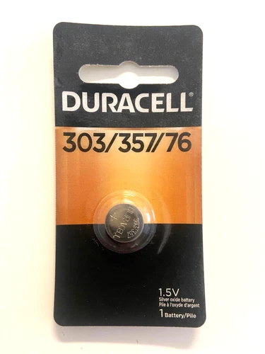 Duracell Battery 303/367/76 1.5 Volts Silver Oxide Electrical Replacment