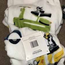 Berkshire throw blanket Doggie Drawings boston terrier french bulldog new