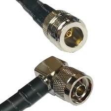 LMR400 N FEMALE to N MALE ANGLE Coaxial RF Cable USA-Ship Lot