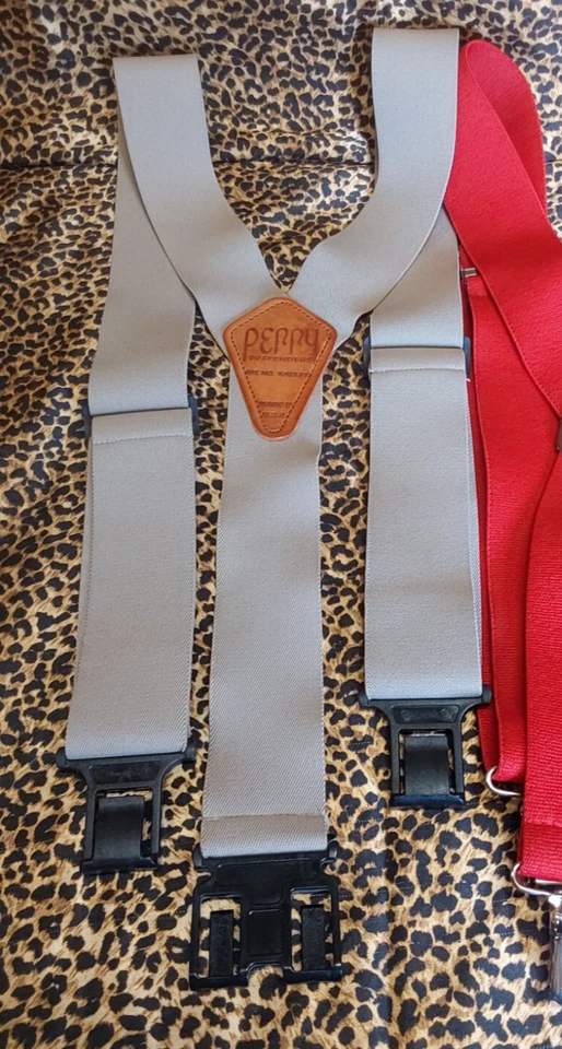 Suspenders Men's Elastic 2 Inch Wide Hook End Suspenders - BUNDLE - Image 2 of 4